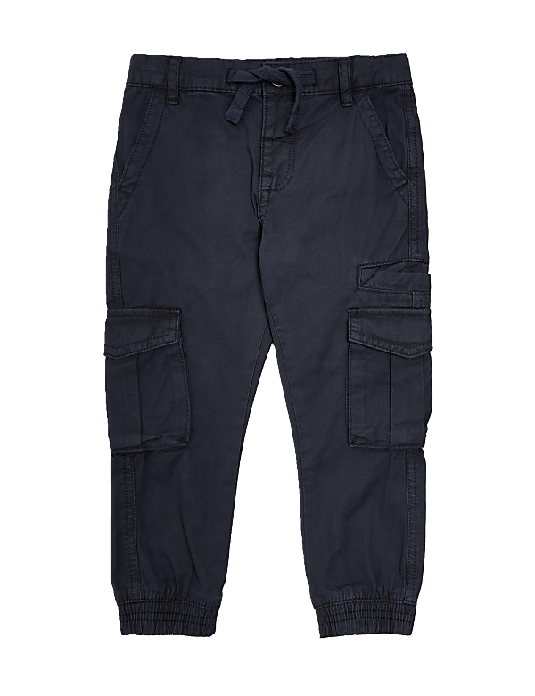 Pure Cotton Cargo Trousers (2-7 Yrs)