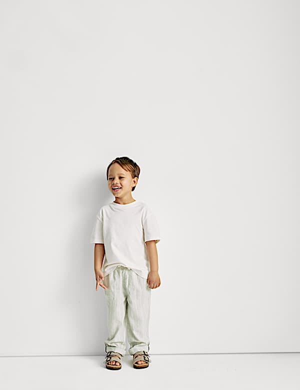 Linen Rich Trousers (2-8 Yrs)