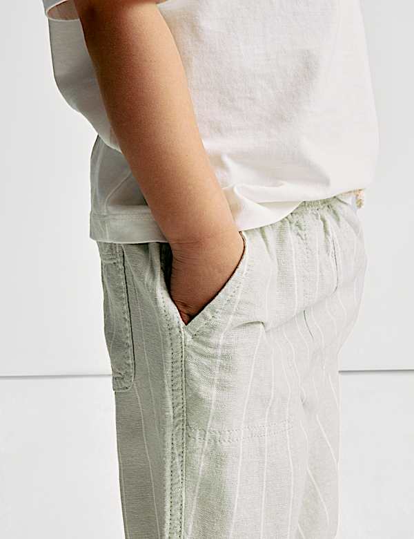 Linen Rich Trousers (2-8 Yrs)