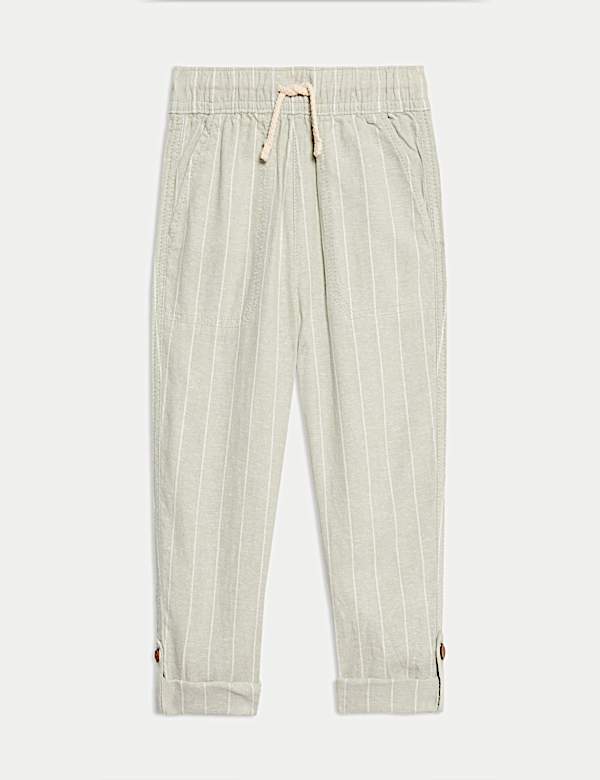 Linen Rich Trousers (2-8 Yrs) - GR