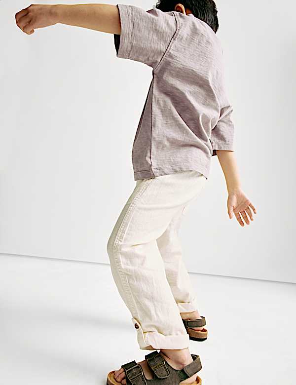 Linen Rich Trousers (2-8 Yrs) - DE