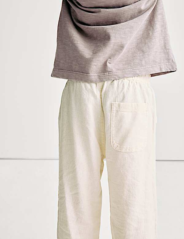 Linen Rich Trousers (2-8 Yrs) - DE