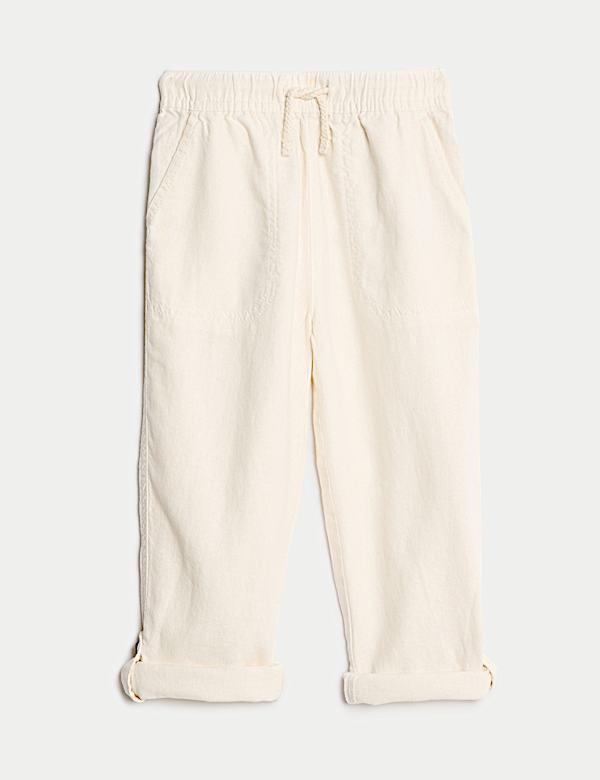 Linen Rich Trousers (2-8 Yrs) - DE