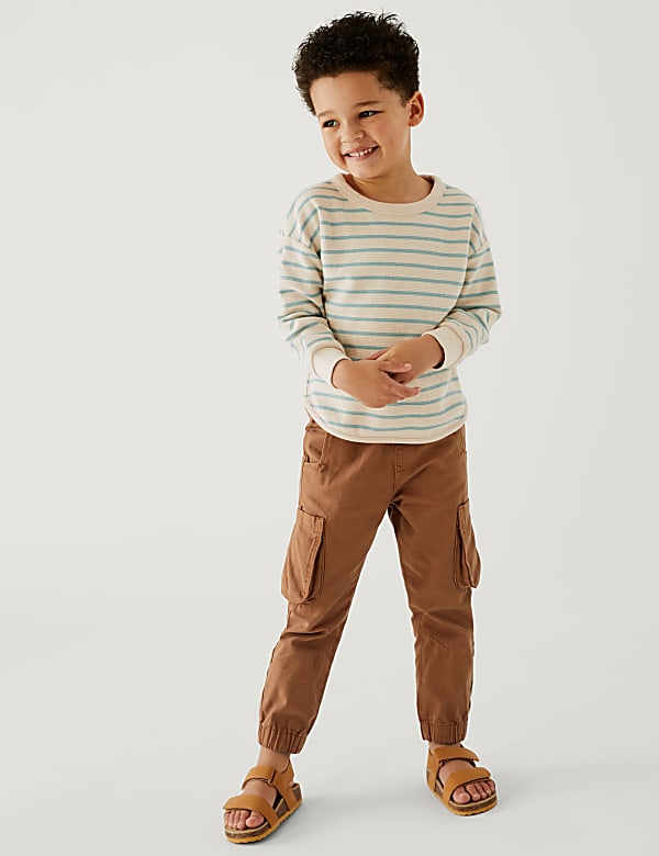 Pure Cotton Cargo Trousers