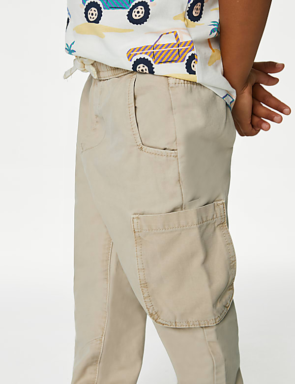 Pure Cotton Cargo Trousers