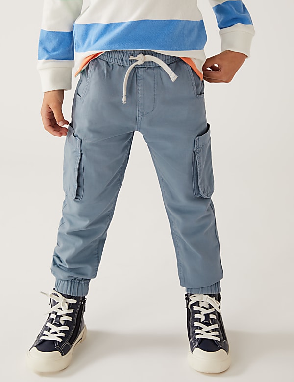 Pure Cotton Cargo Trousers