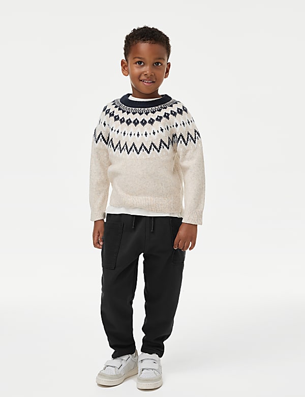 Cotton Rich Jersey Casual Trousers (1-8 Yrs) - NZ
