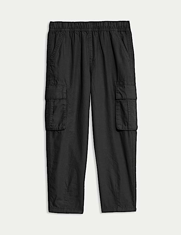 Pure Cotton Ripstop Cargo Trousers (2-8 Yrs) - IL