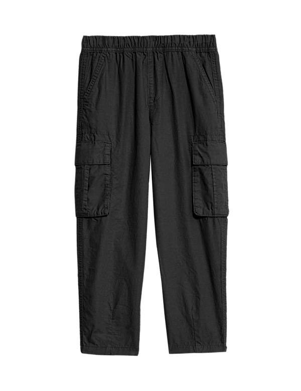 Pure Cotton Ripstop Cargo Trousers (2-8 Yrs)