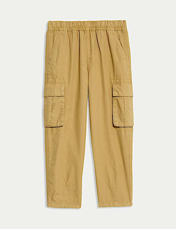 Pure Cotton Ripstop Cargo Trousers (2-8 Yrs) - JP
