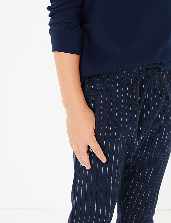 Drawstring Pinstripe Joggers (3 Mths - 7 Yrs)