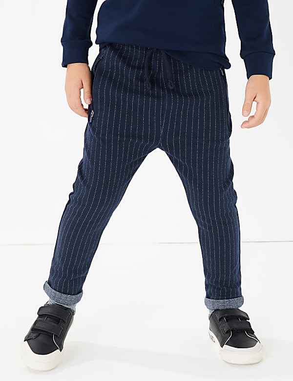 Drawstring Pinstripe Joggers (3 Mths - 7 Yrs)