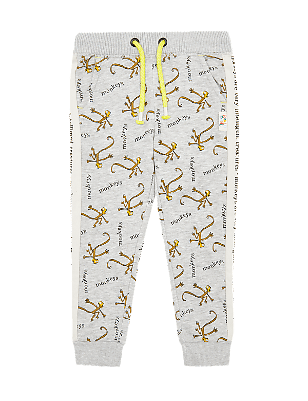 Roald Dahl™ & NHM™ Monkey Print Joggers (2-7 Yrs)