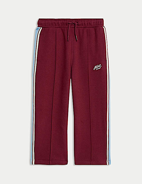 Jogginghose mit hohem Baumwollanteil und Seitenstreifen (2–8 Jahre) - DE