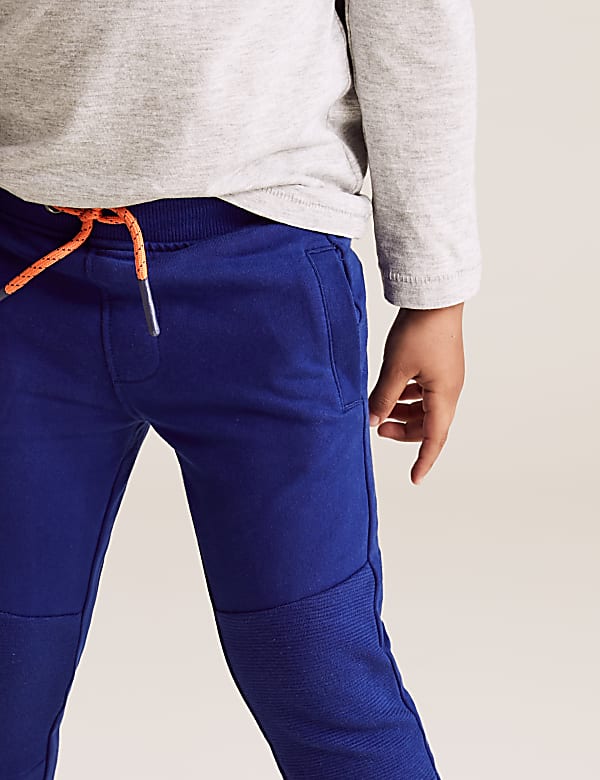 Cotton Ottoman Ribbed Joggers