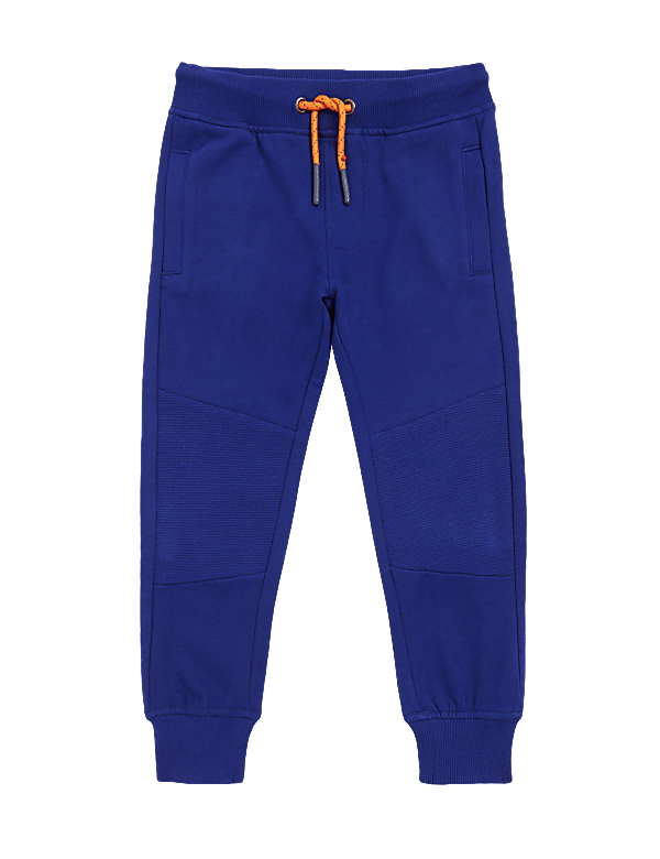 Cotton Ottoman Ribbed Joggers