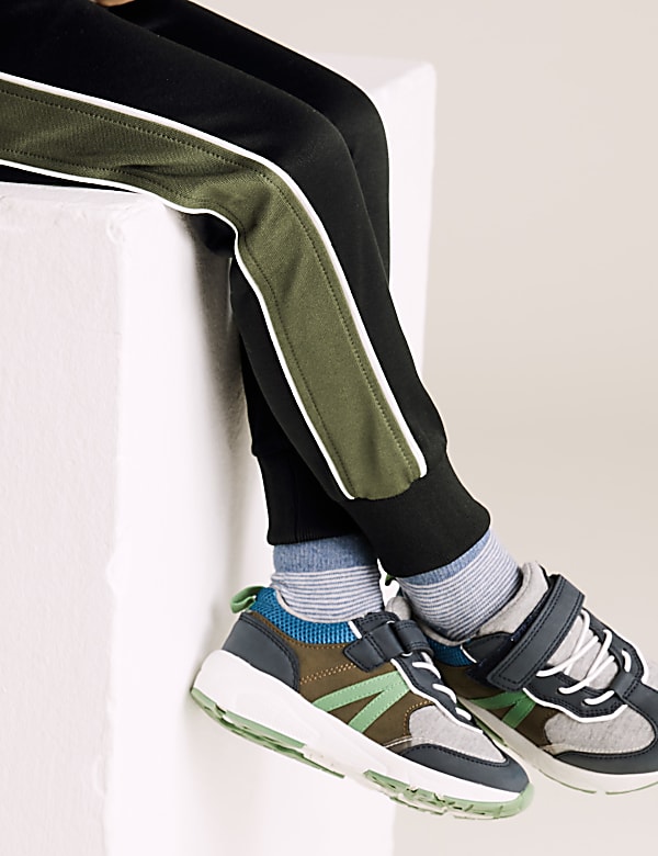 Cotton Side Stripe Joggers (2-7 Yrs)