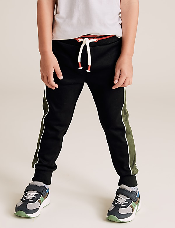 Cotton Side Stripe Joggers (2-7 Yrs)