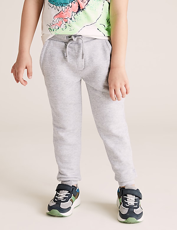 2pk Cotton Rich Joggers (2-7 Yrs)