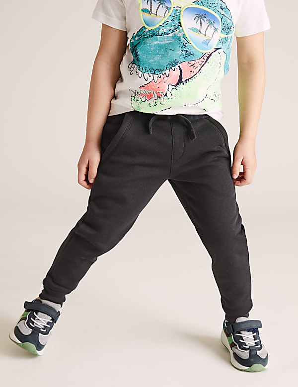 2pk Cotton Rich Joggers (2-7 Yrs)