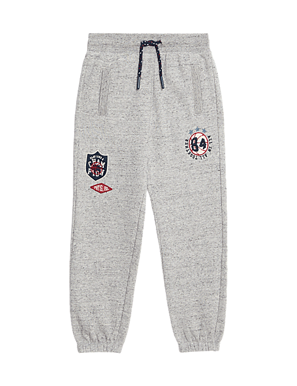 Cotton Rich Badge Joggers (2-8 Yrs)
