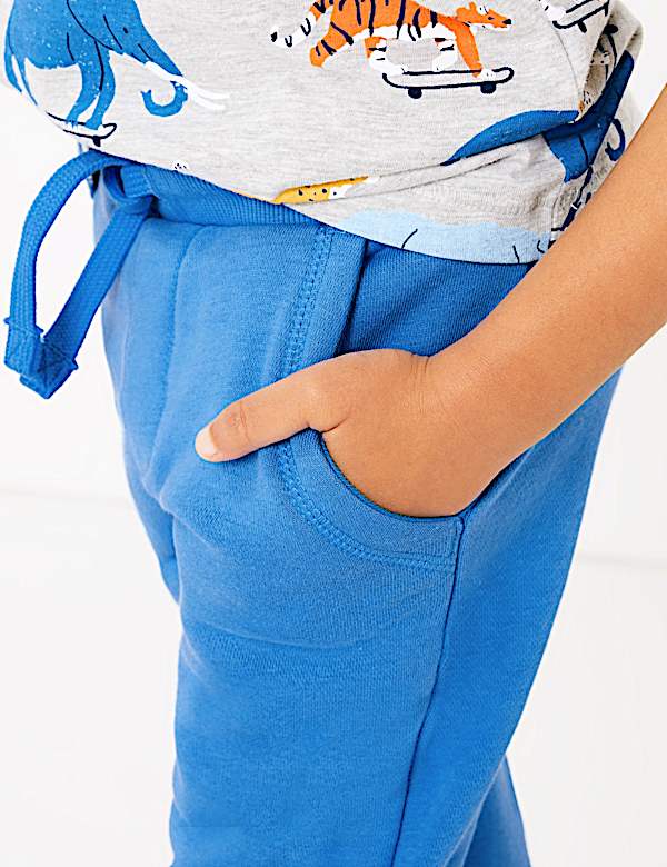 Cotton Rich Draw Cord Joggers (3 Mths - 7 Yrs)