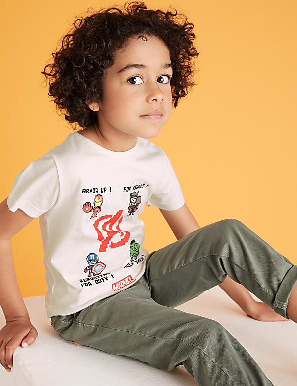 Pure Cotton Marvel Avengers™ T-Shirt (2-7 Yrs)