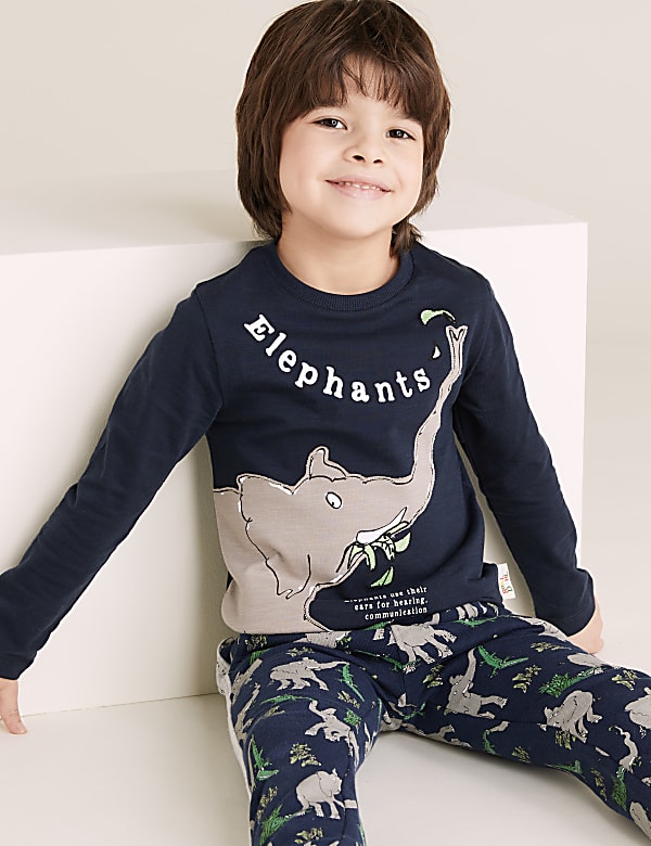 Pure Cotton Roald Dahl™ & NHM™ Elephant Top