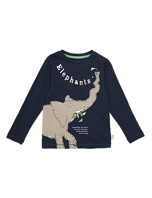 Pure Cotton Roald Dahl™ & NHM™ Elephant Top