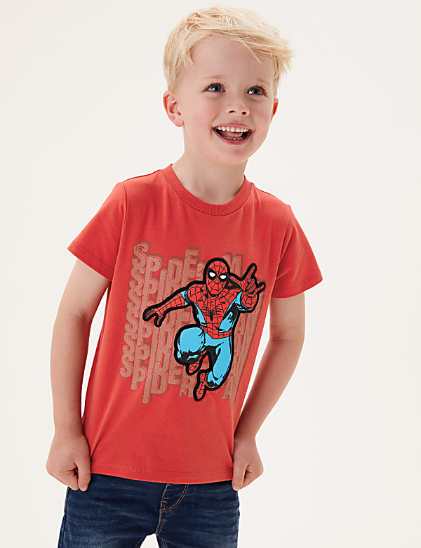 Pure Cotton Spider-Man&trade; T-Shirt (2-7 Yrs)
