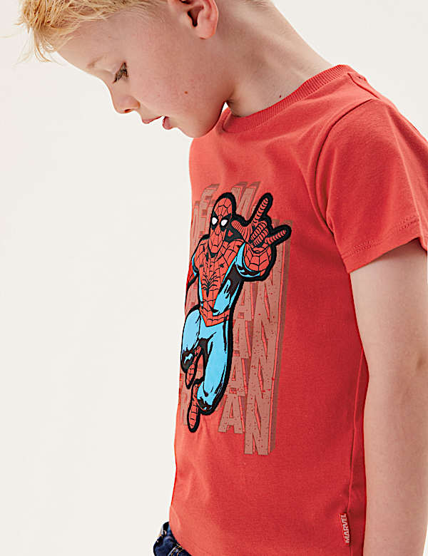 Pure Cotton Spider-Man™ T-Shirt (2-7 Yrs)