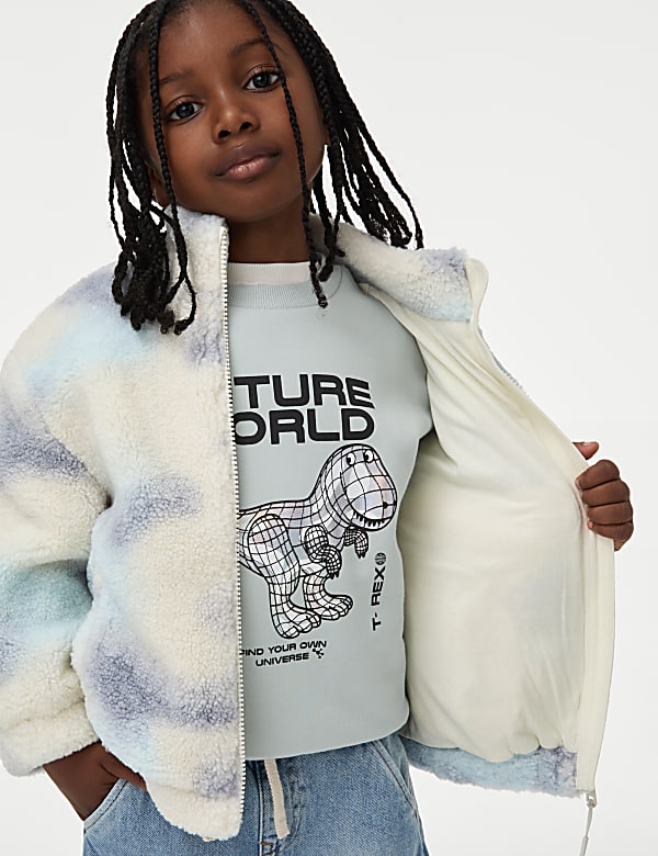 Borg Printed Jacket (2-8 Yrs) - DK