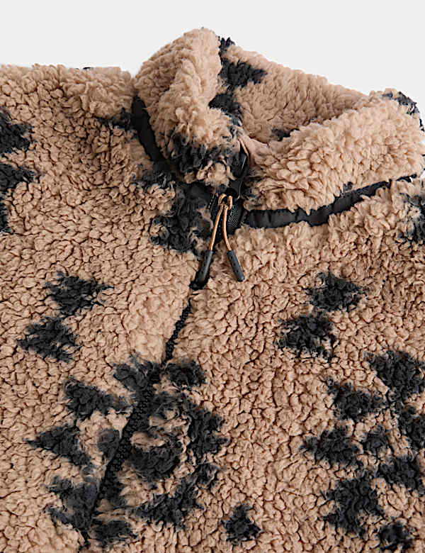 Borg Aztec Fleece Jacket (2-8 Yrs)