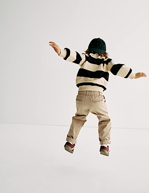 Pure Cotton Collared Rugby Sweatshirt (2-8 Yrs) - GR