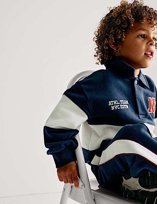 Sweat de rugby NYC en coton (du 2 au 8 ans) - FR