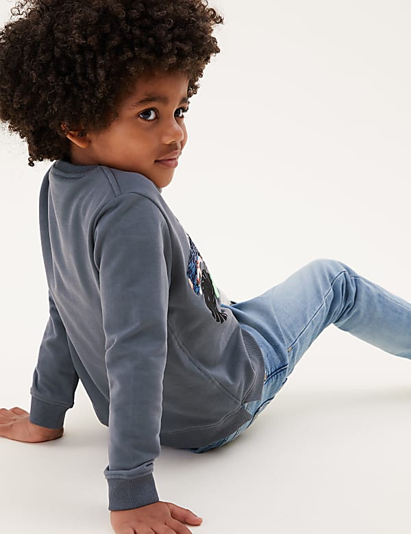 Cotton Monster Truck Sequin Jumper (2-7 Yrs)