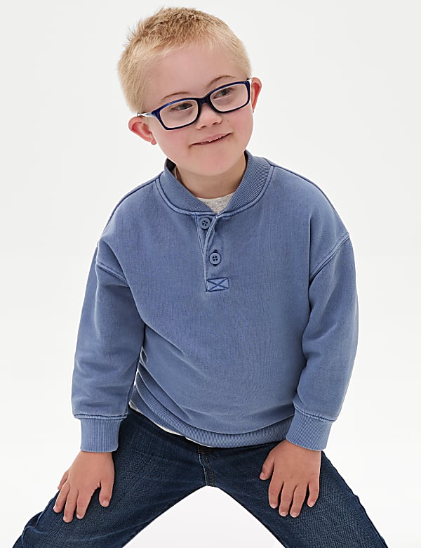 Cotton Rich Sweatshirt (2-8 Yrs) - GR
