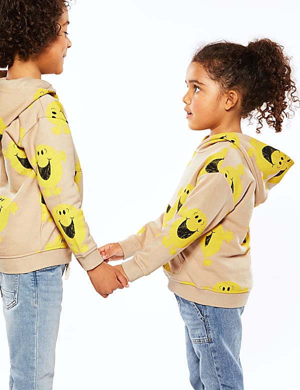 Cotton Mr Happy™ Print Hoodie (2-7 Yrs)
