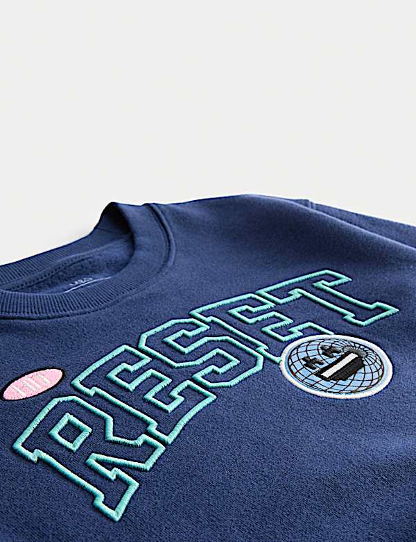 Cotton Rich Graphic Sweatshirt (2-8 Yrs)