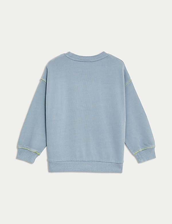 Cotton Rich Sun Slogan Sweatshirt (2-8 Yrs)