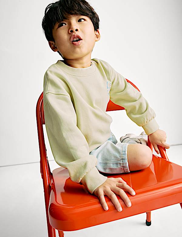 Sweat à motif récif graphique 100 % coton (du 2 au 8 ans) - FR