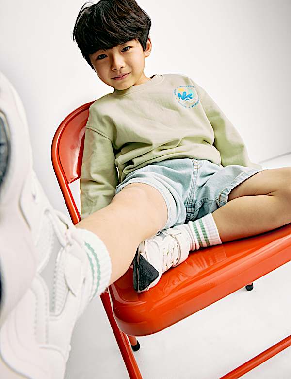 Sweat à motif récif graphique 100 % coton (du 2 au 8 ans) - FR