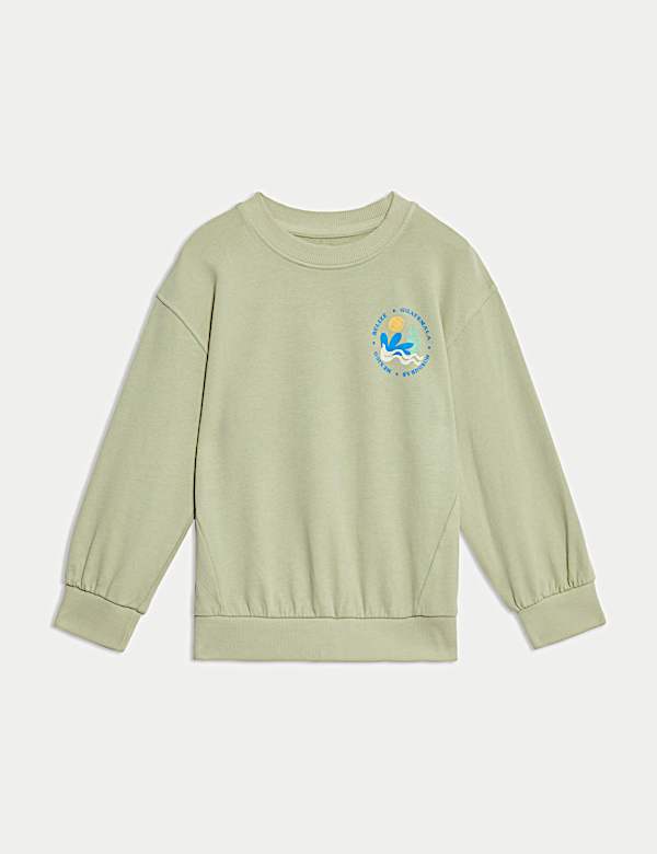 Sweat à motif récif graphique 100 % coton (du 2 au 8 ans) - FR