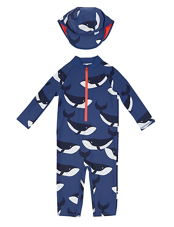 Whale Print All in One (2-7 Yrs)