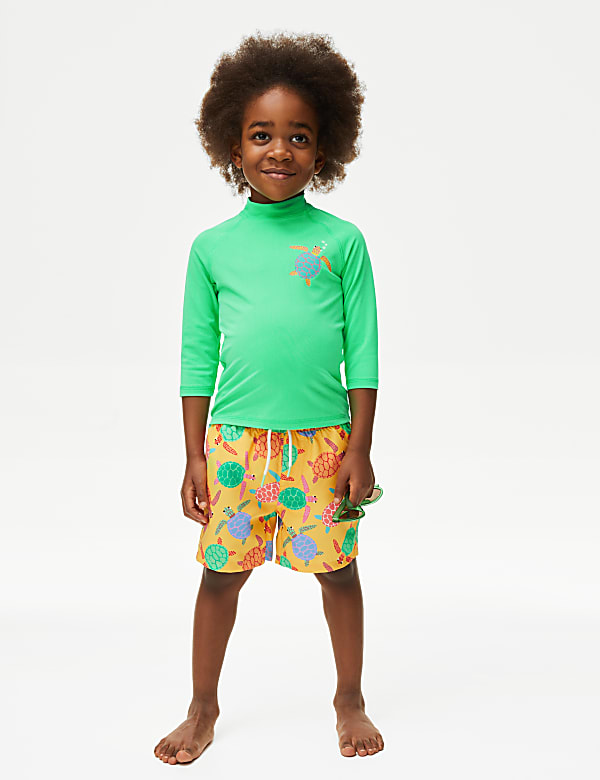 Maillot de bain 2 pieces a motif tortues du 2 au 8 ans GREEN Maillots de bain M S CH