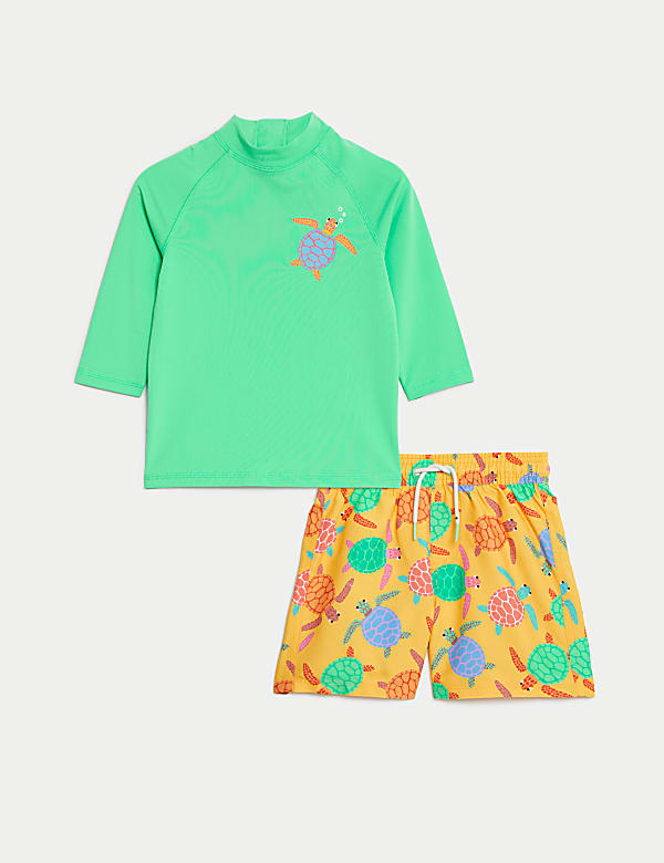 2pc Turtle Swim Set (2-8 Yrs) - EE