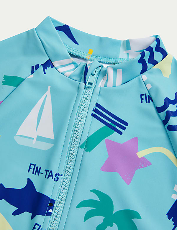 Beach Graphic All In One Swimsuit (2-8 Yrs) - AU