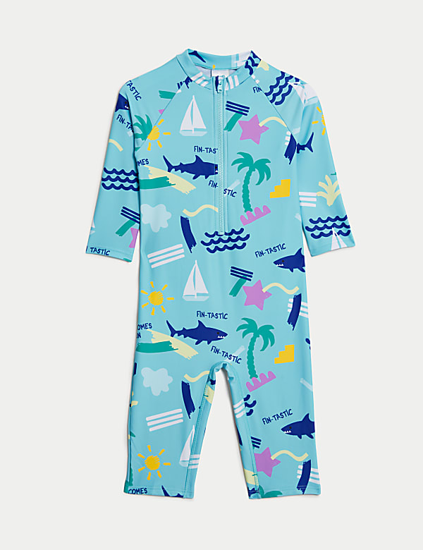 Beach Graphic All In One Swimsuit (2-8 Yrs) - AU
