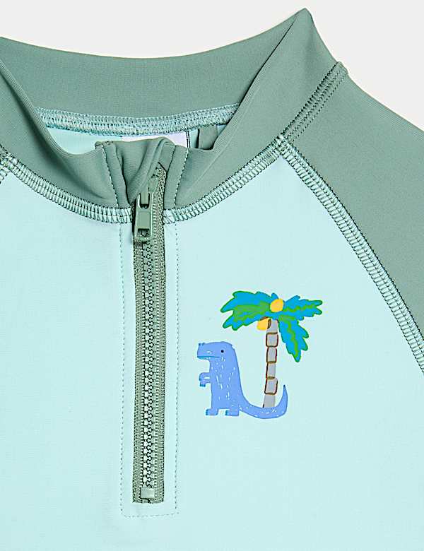 2pc Dinosaur 3/4 Sleeve Swim Set (2-8 Yrs)
