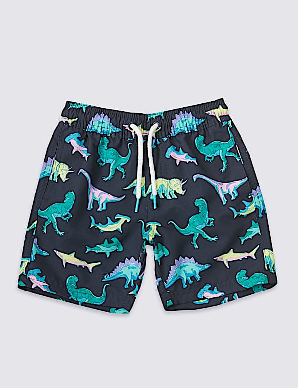Sustainable Dinosaur Print Swim Shorts (3 Months - 7 Years)